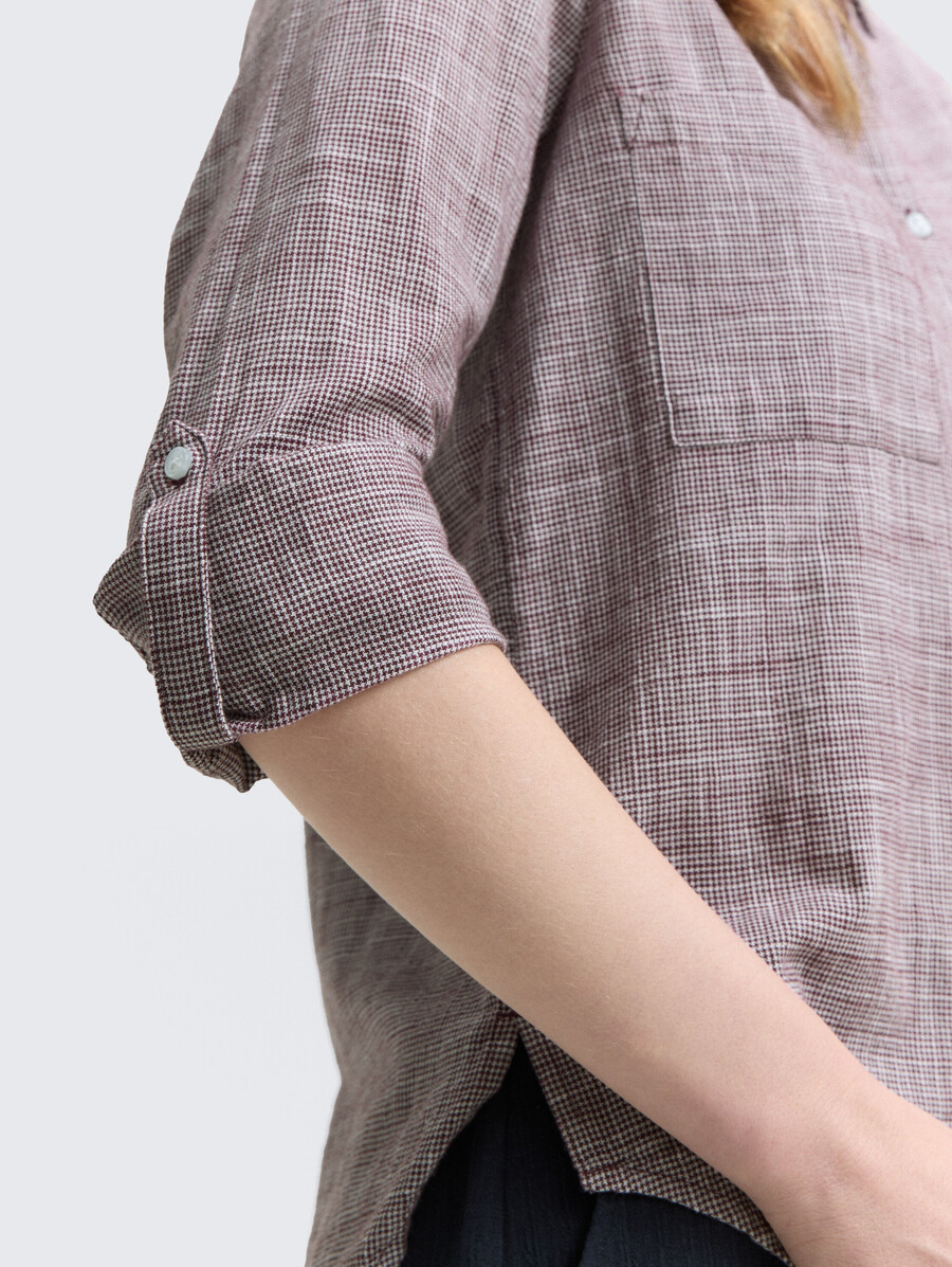 bluse mit brusttaschen