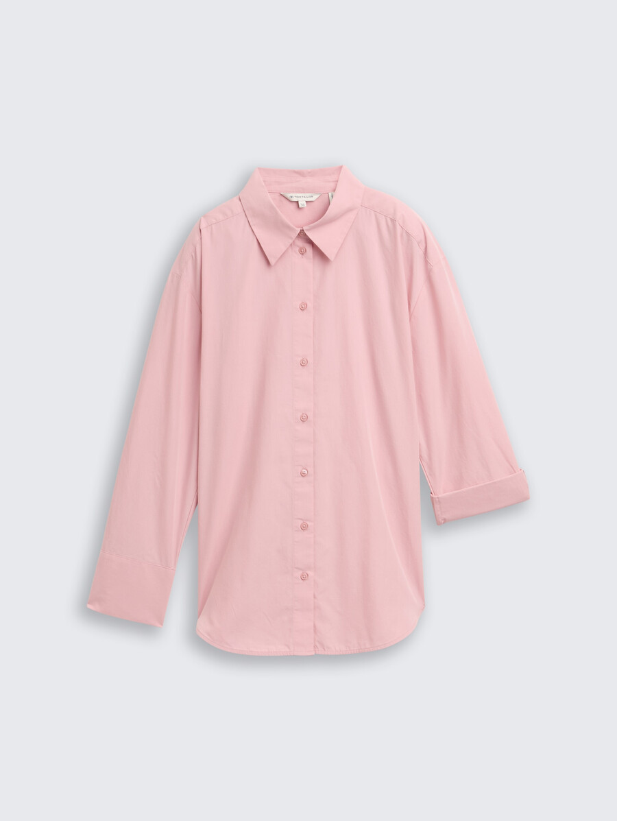 locker geschnittene popeline-hemdbluse