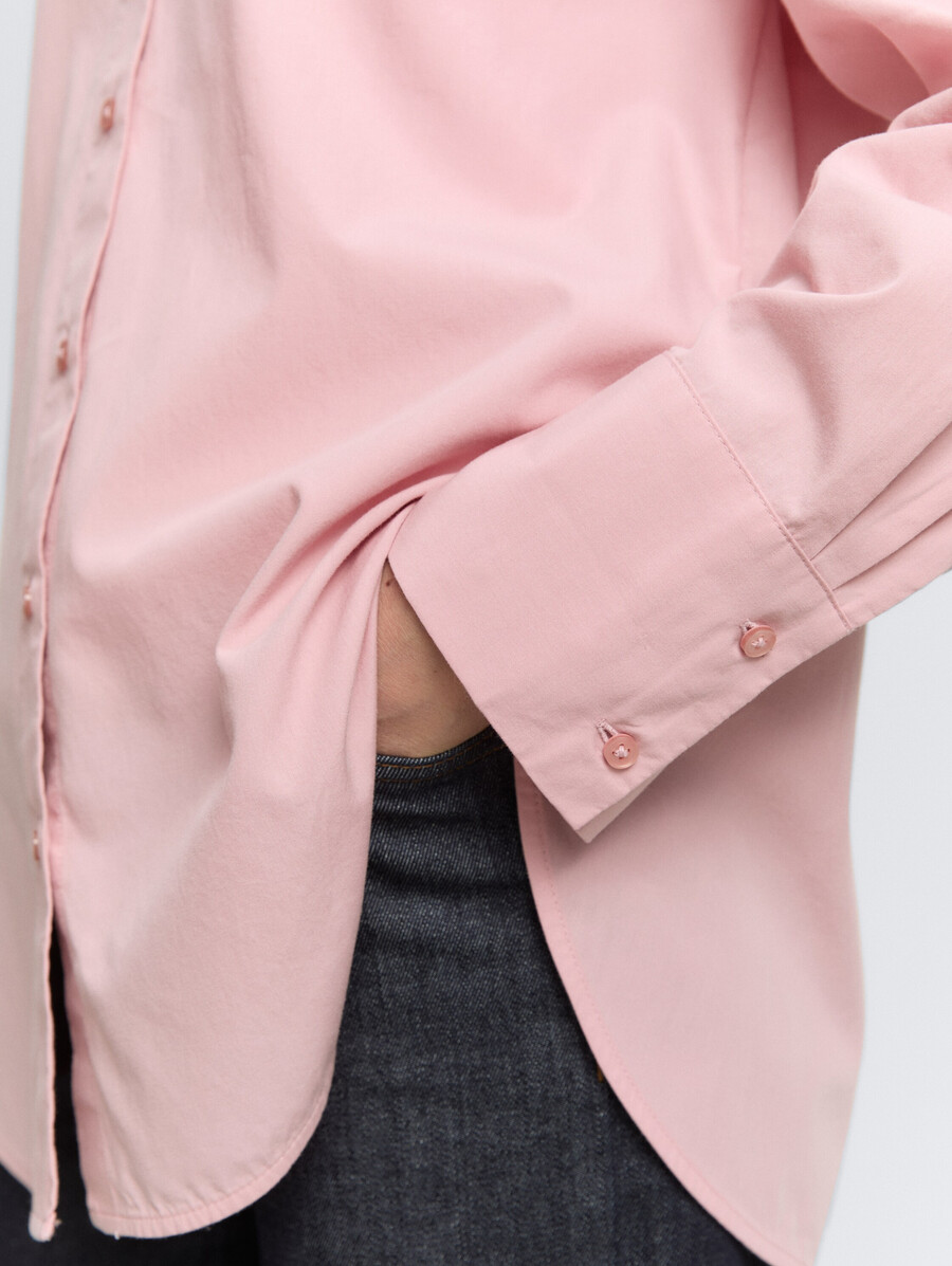 locker geschnittene popeline-hemdbluse