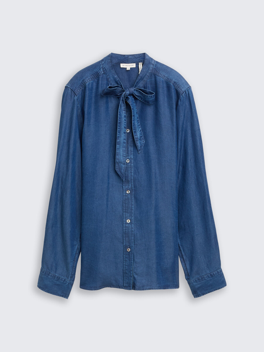 bluse mit schleifendetail
