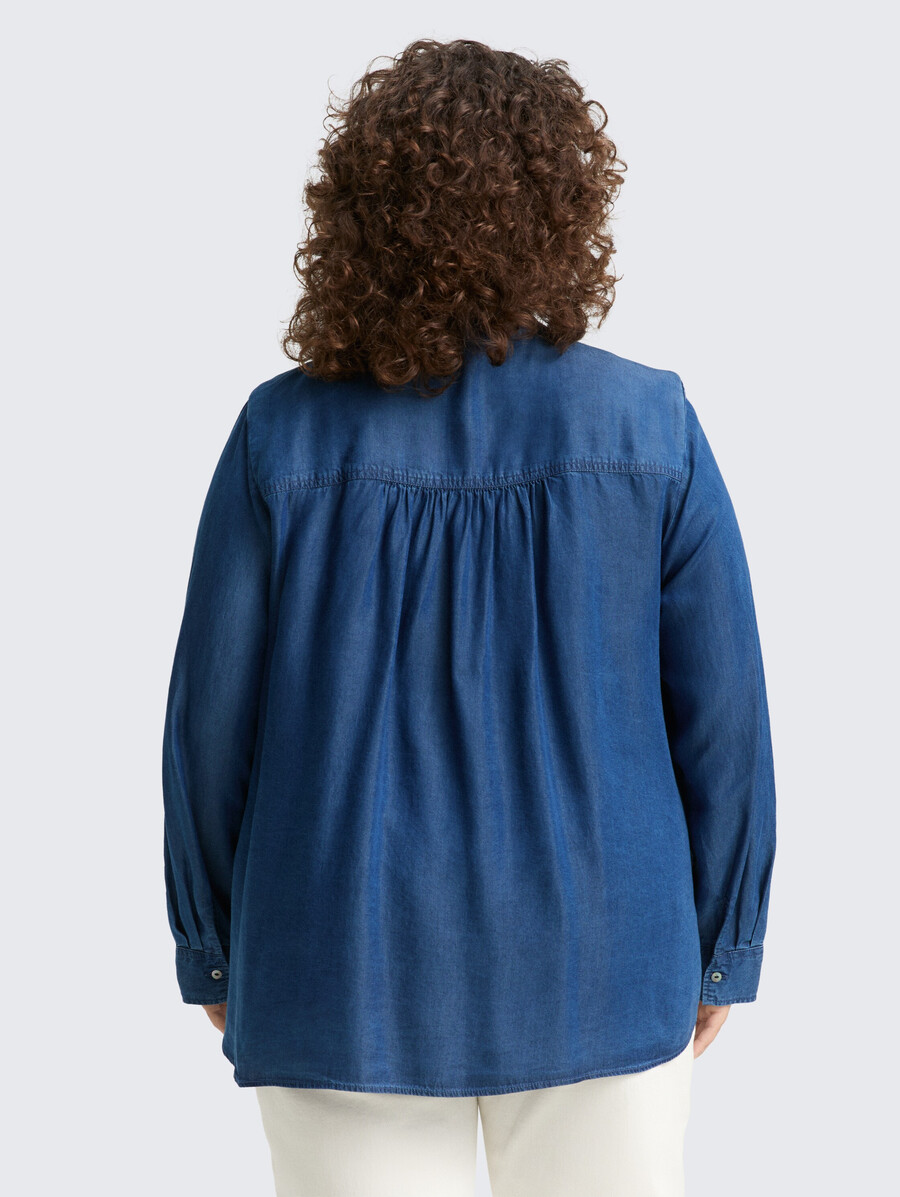 bluse in Übergröße mit schleifendetail