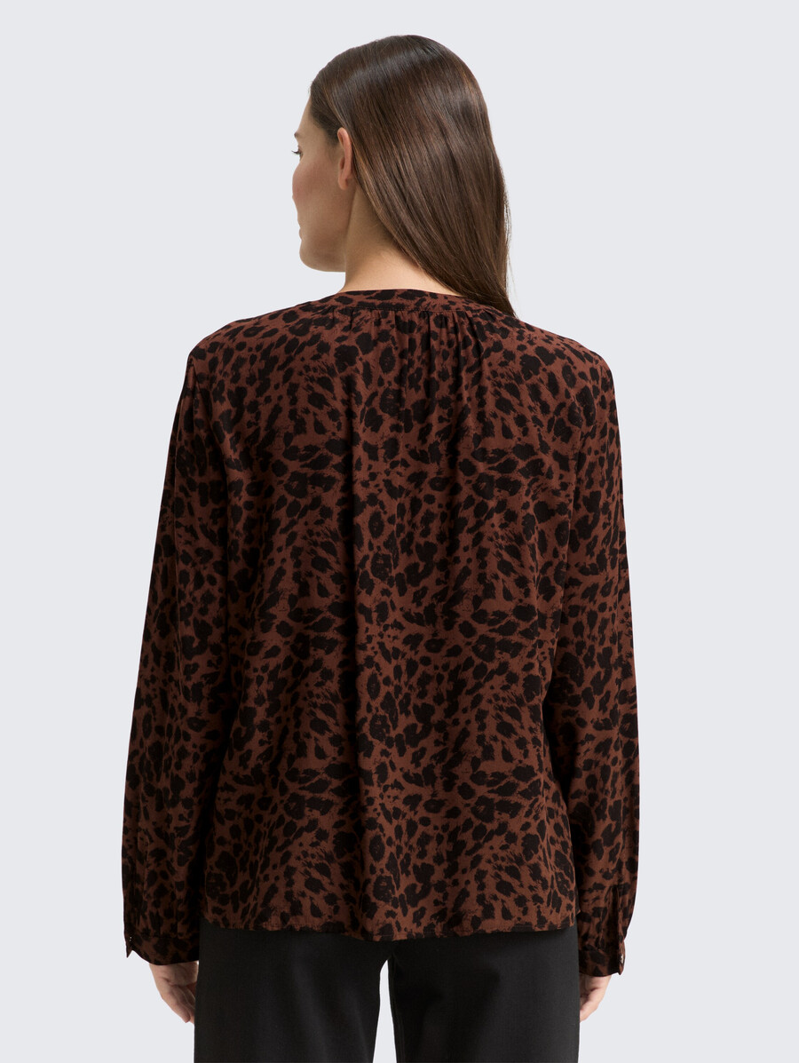 bluse mit leopardenmuster