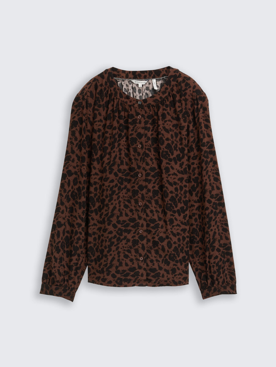 bluse mit leopardenmuster