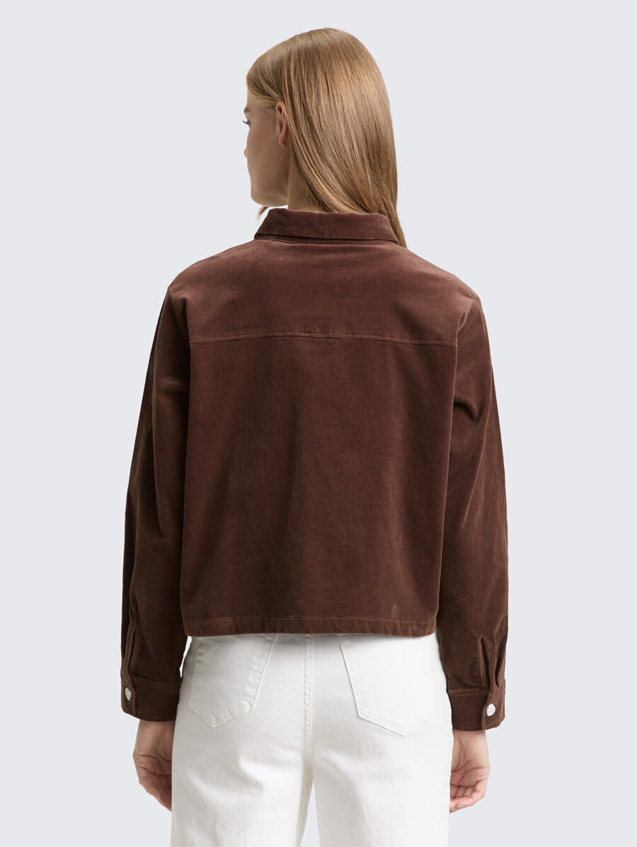 kastenförmig geschnittene samtbluse