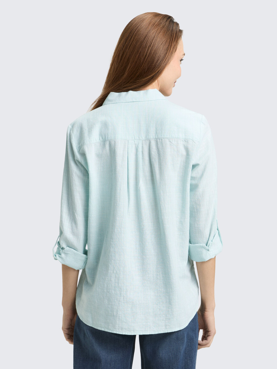 bluse mit brusttaschen