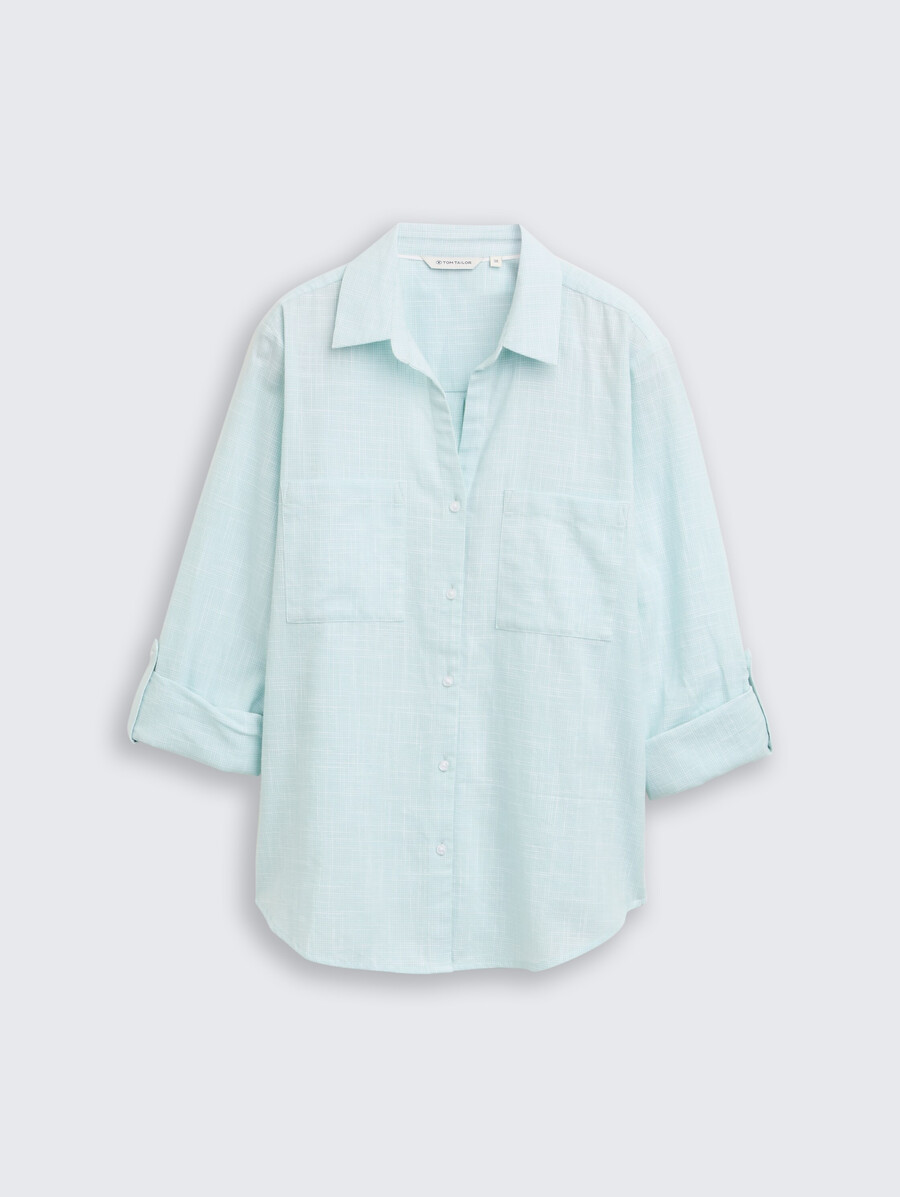 bluse mit brusttaschen
