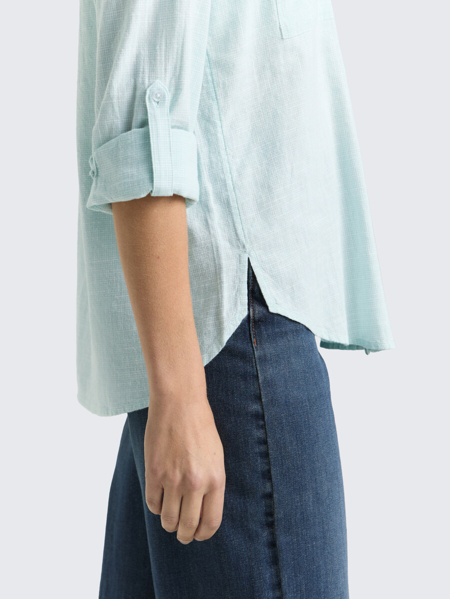 bluse mit brusttaschen