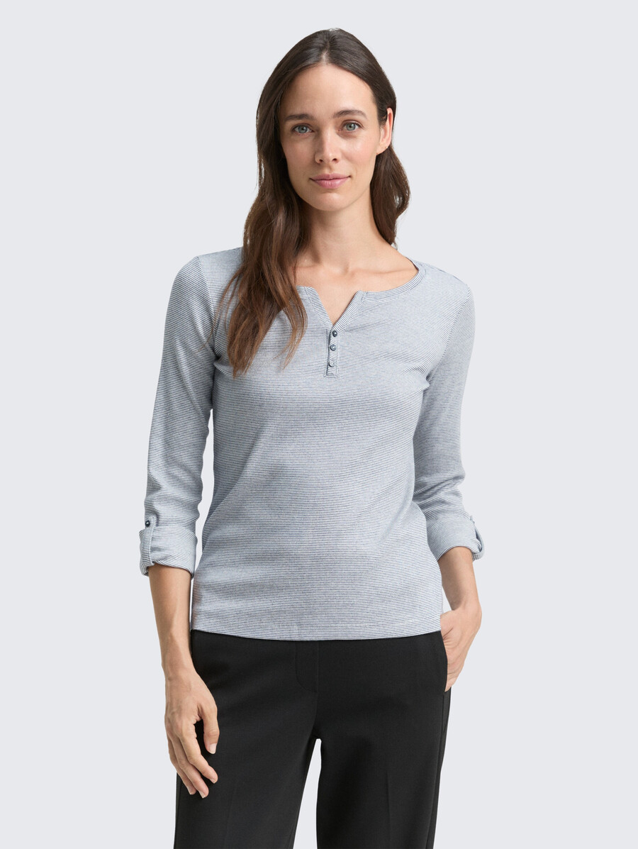 gestreiftes t-shirt aus bio-baumwolle