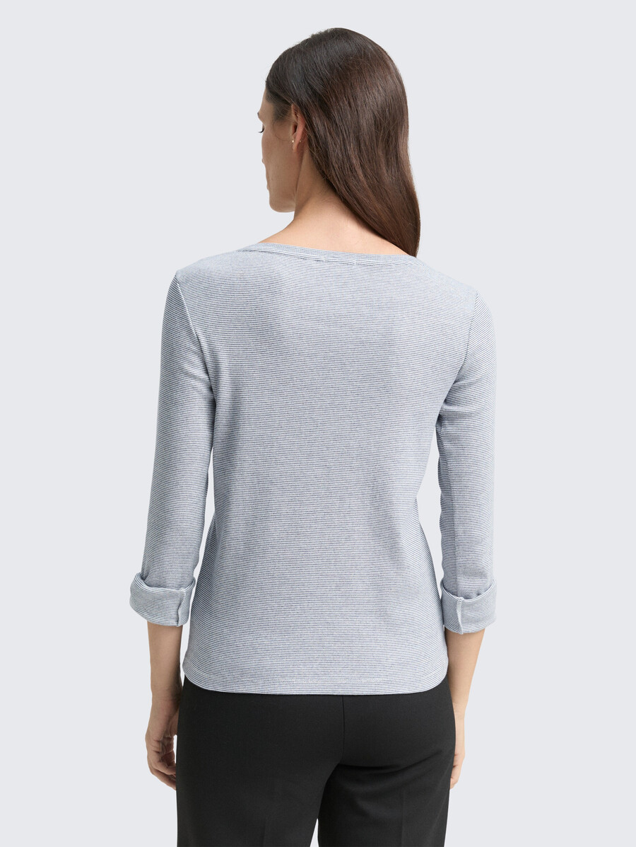 gestreiftes t-shirt aus bio-baumwolle
