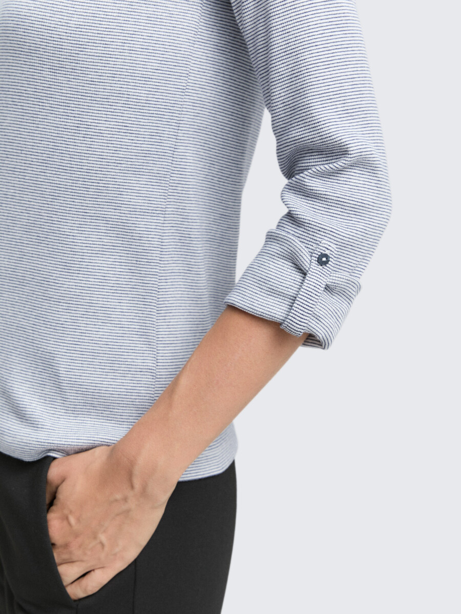 gestreiftes t-shirt aus bio-baumwolle