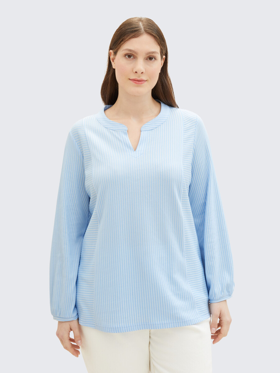 plus size - bluse mit streifenmuster
