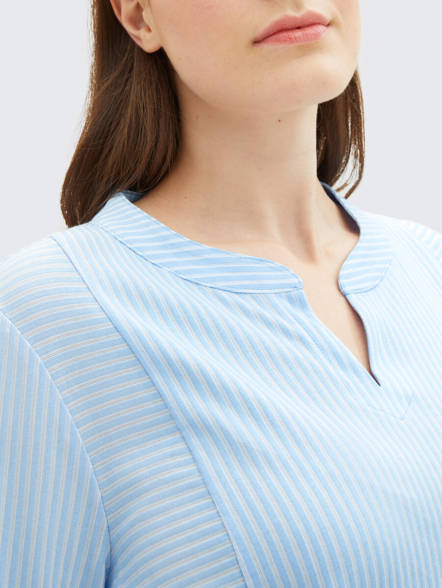 plus size - bluse mit streifenmuster