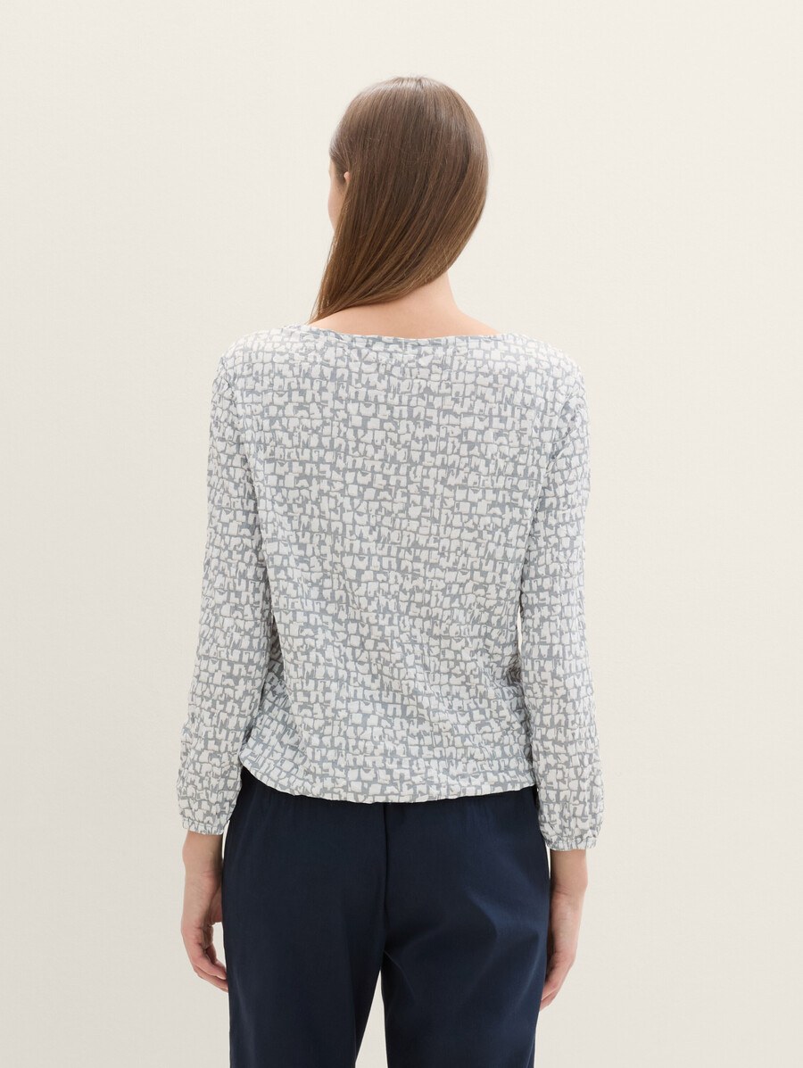 34-Ärmel-t-shirt mit knittereffekt