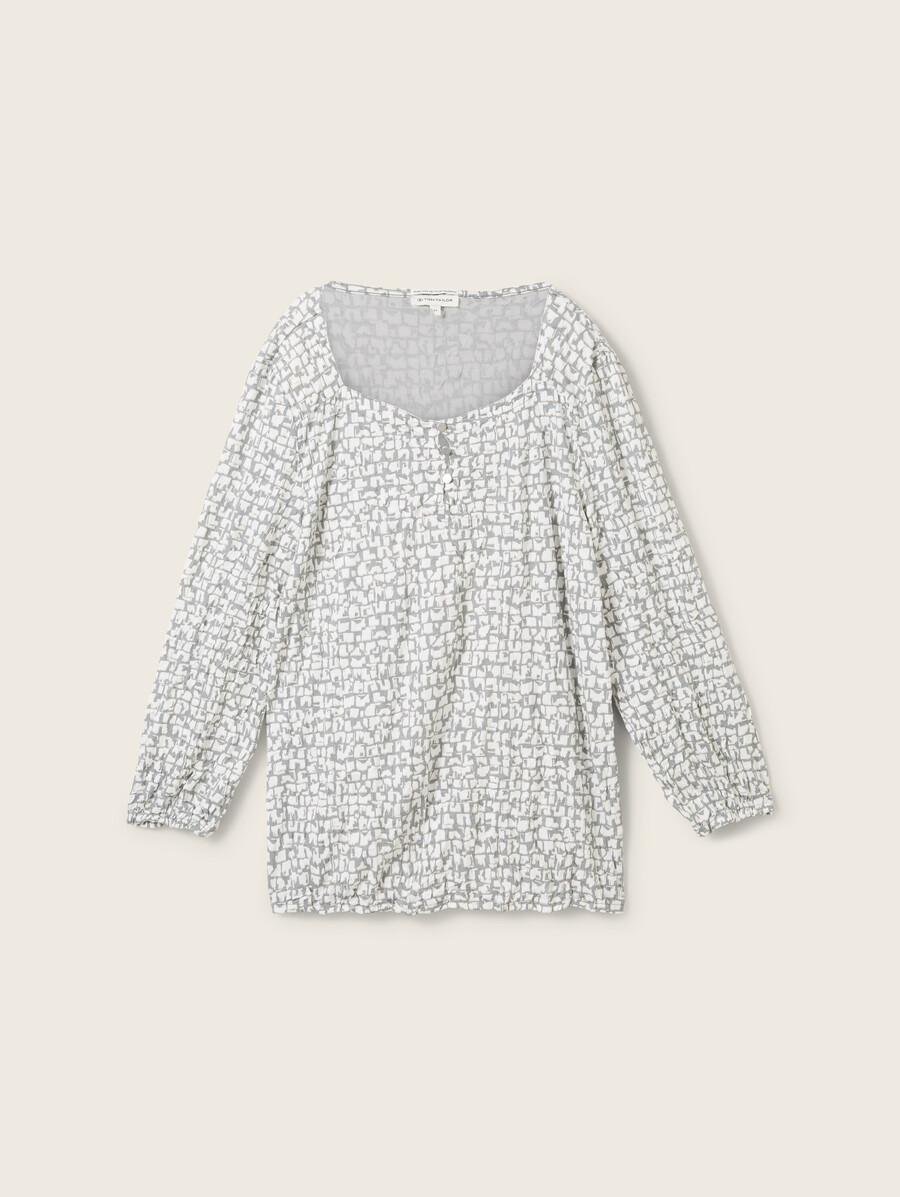 34-Ärmel-t-shirt mit knittereffekt