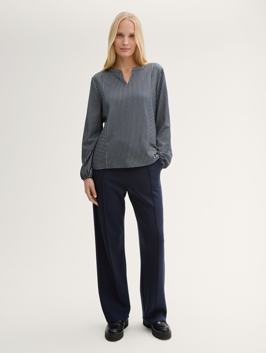 bluse mit streifenmuster