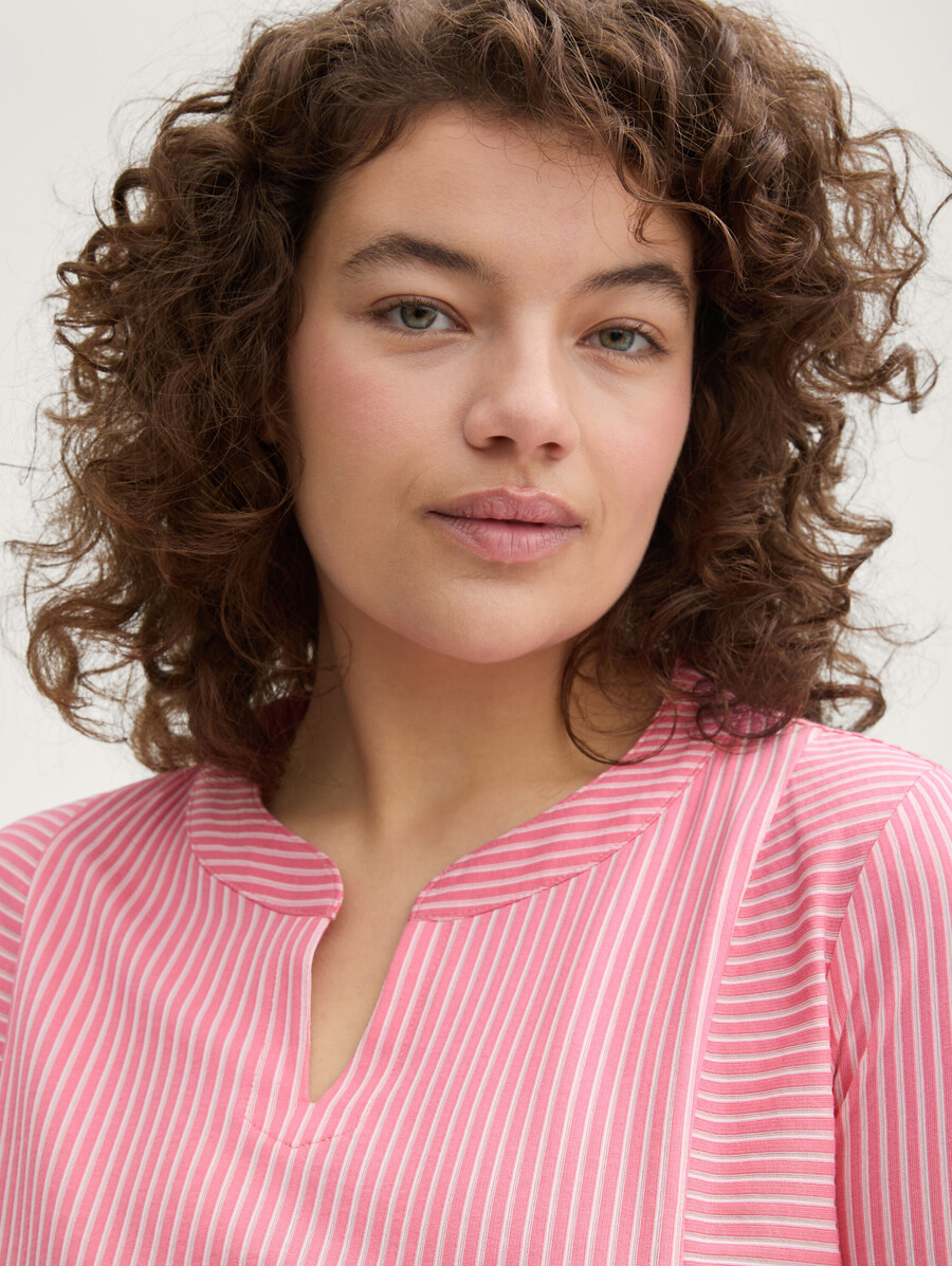 plus size - bluse mit streifenmuster