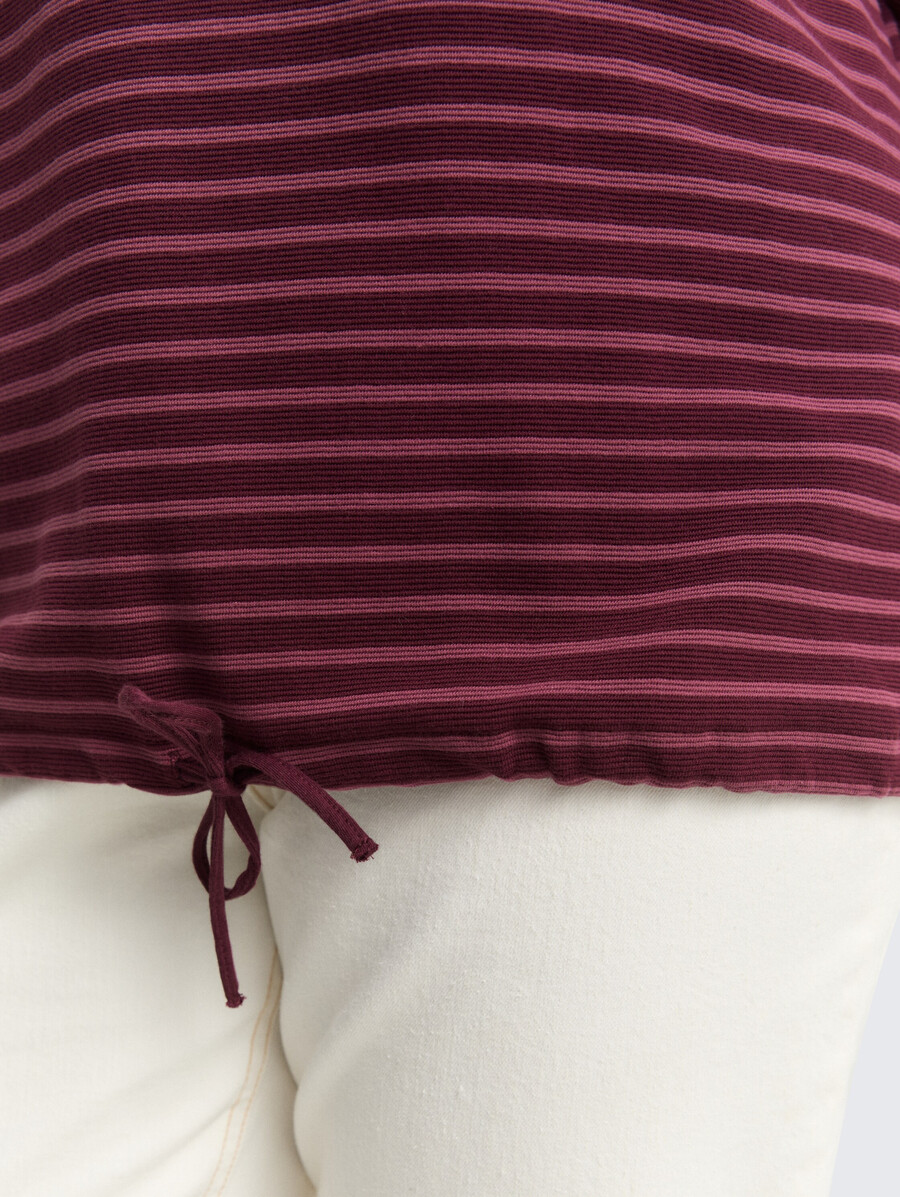 plus size – langärmeliges hemd mit knopfdetails