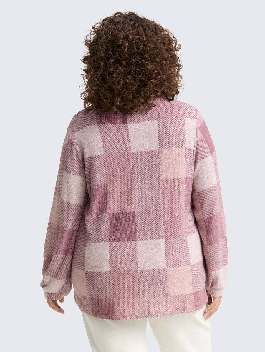 plus size – langärmeliges hemd mit muster