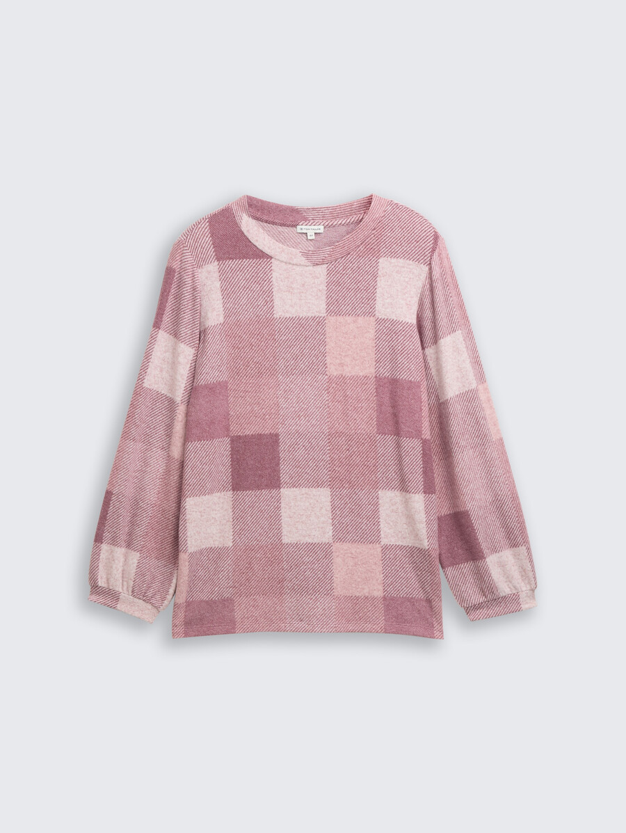 plus size – langärmeliges hemd mit muster
