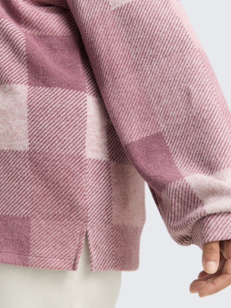 plus size – langärmeliges hemd mit muster