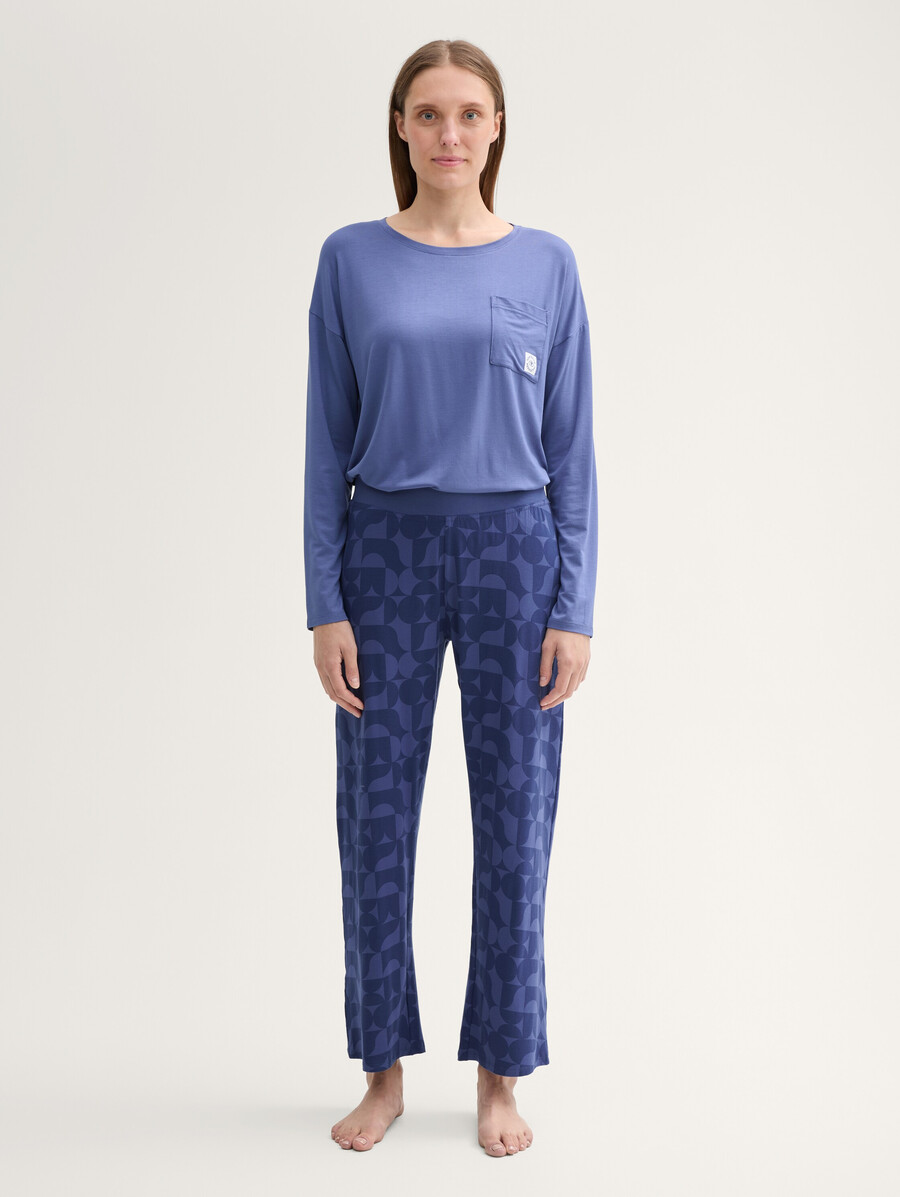 pyjama-set mit muster