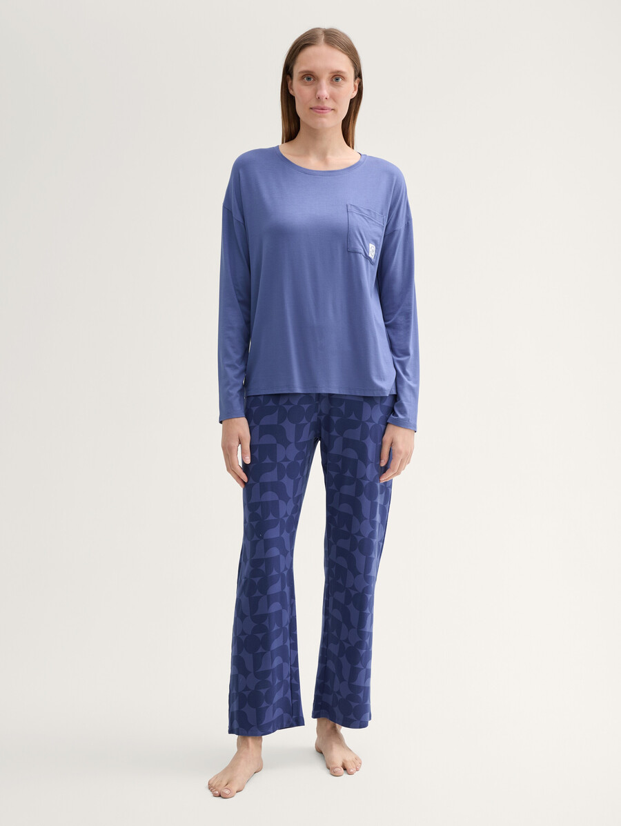 pyjama-set mit muster
