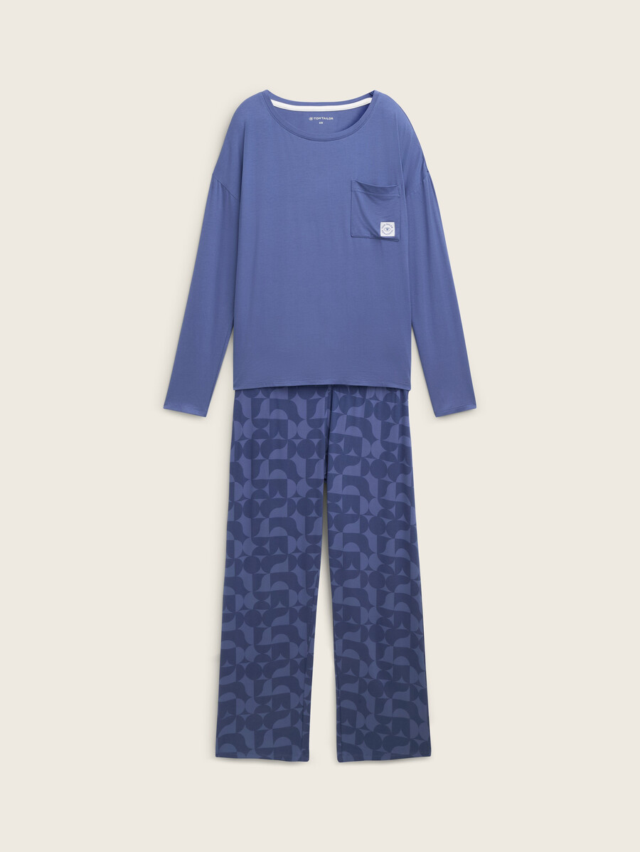 pyjama-set mit muster