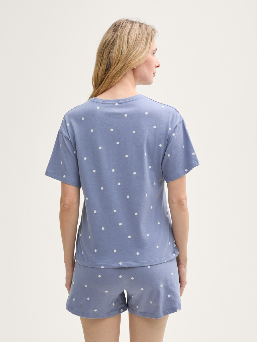 pyjama-set mit polka-dot-muster