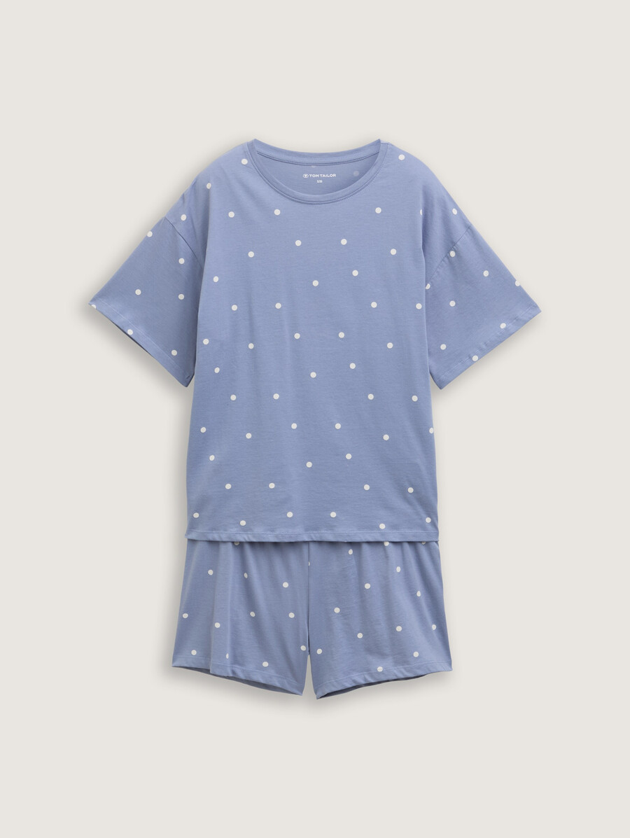 pyjama-set mit polka-dot-muster
