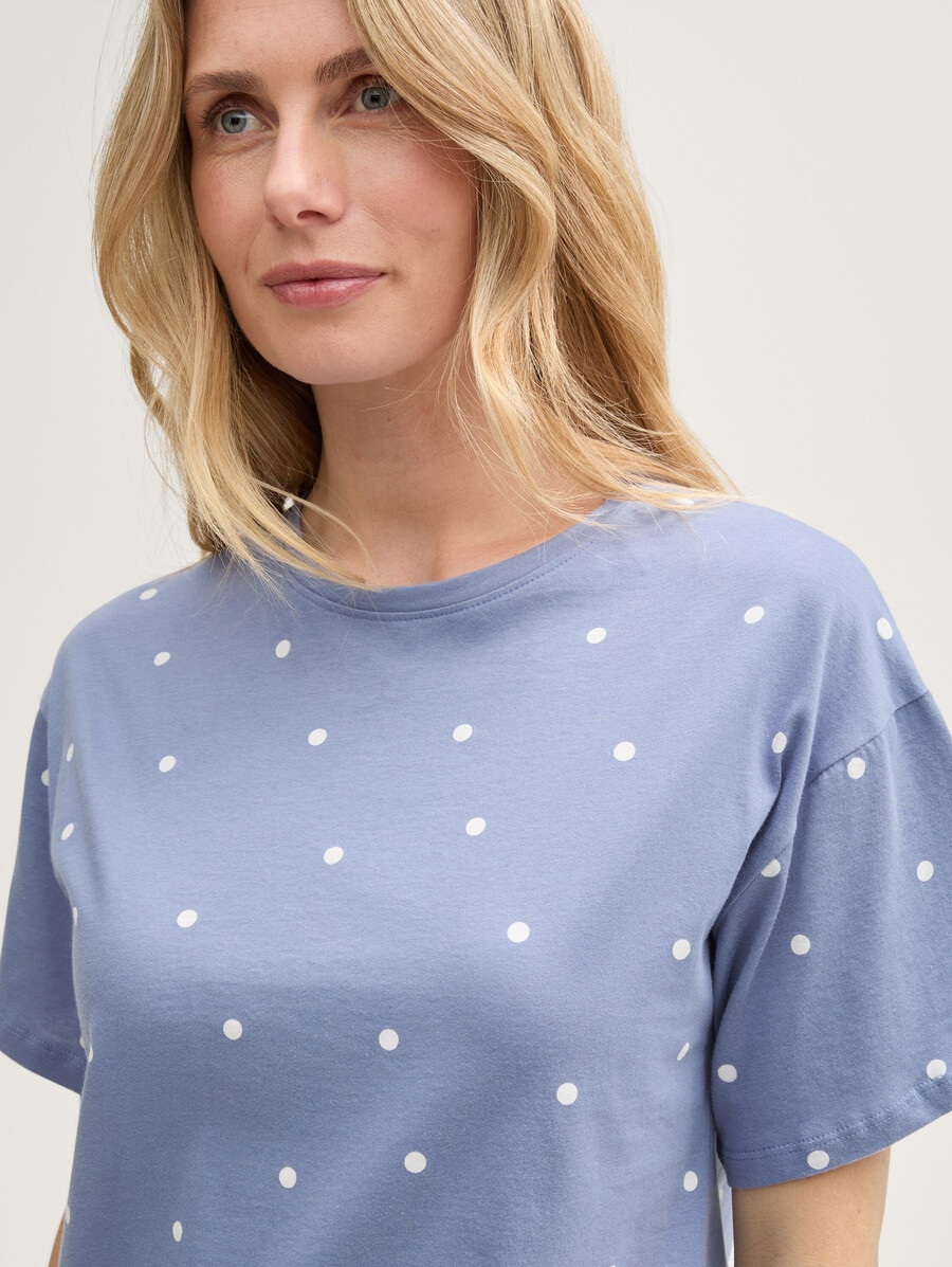 pyjama-set mit polka-dot-muster