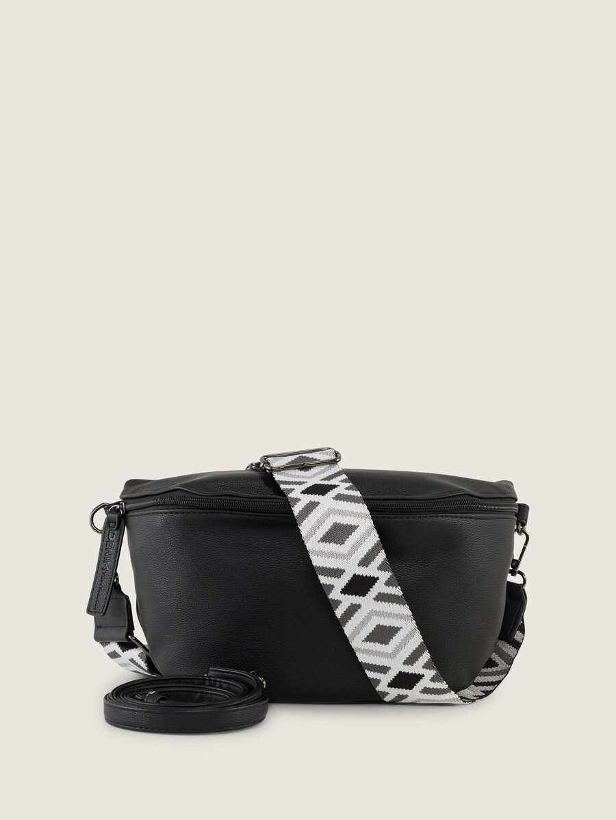ttmena m schultertasche mit gemustertem gewebtem riemen