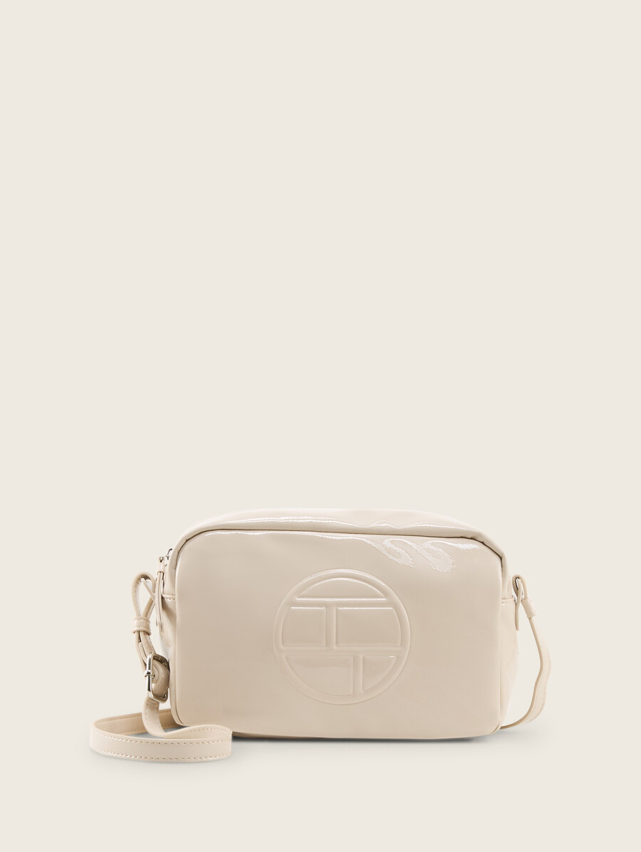 ttrosabel schultertasche mit geprägtem logo