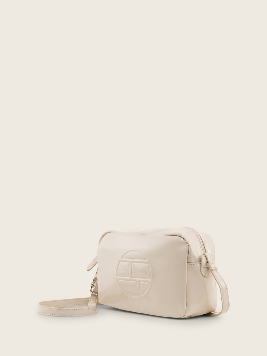 ttrosabel schultertasche mit geprägtem logo