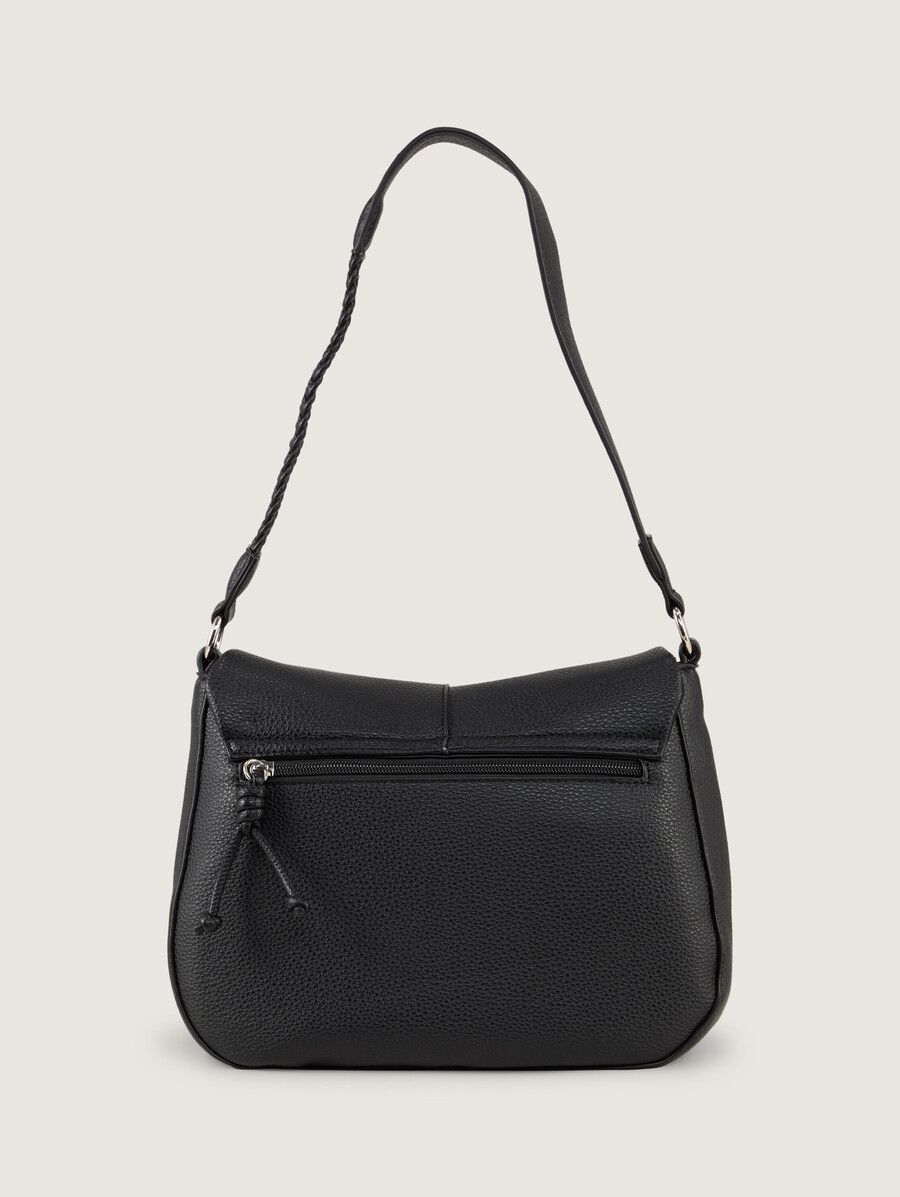 ttneda schultertasche mit geflochtenen details