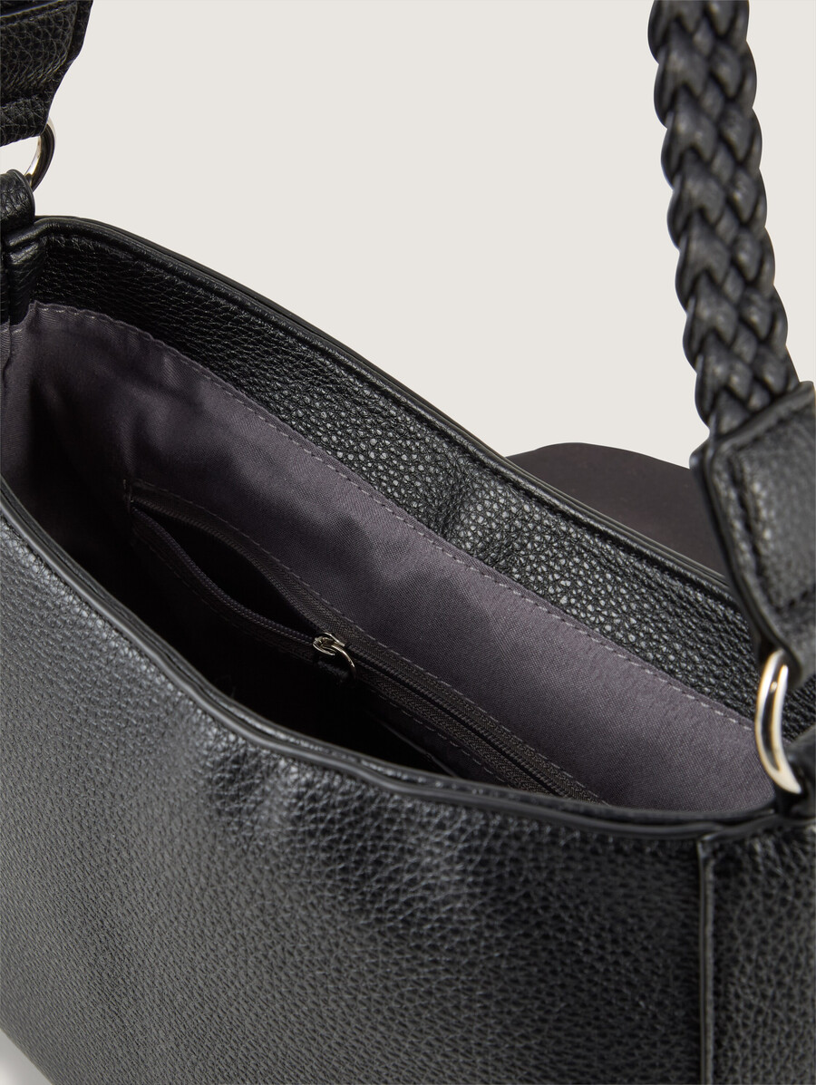 ttneda schultertasche mit geflochtenen details
