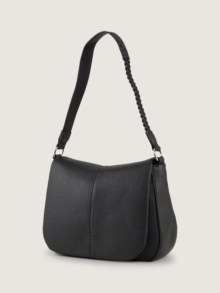 ttneda schultertasche mit geflochtenen details