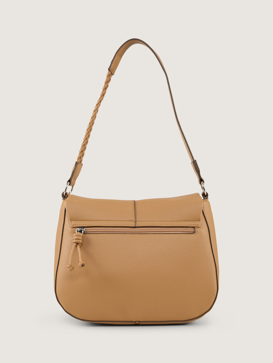 ttneda schultertasche mit geflochtenen details