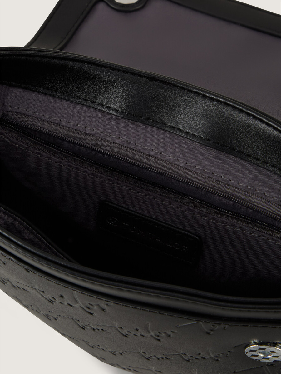 ttwendi schultertasche mit Überschlag und geprägtem logo