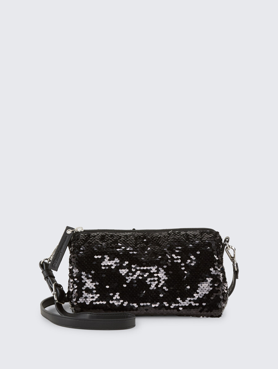 sterlingsilberne schultertasche mit wendbaren pailletten