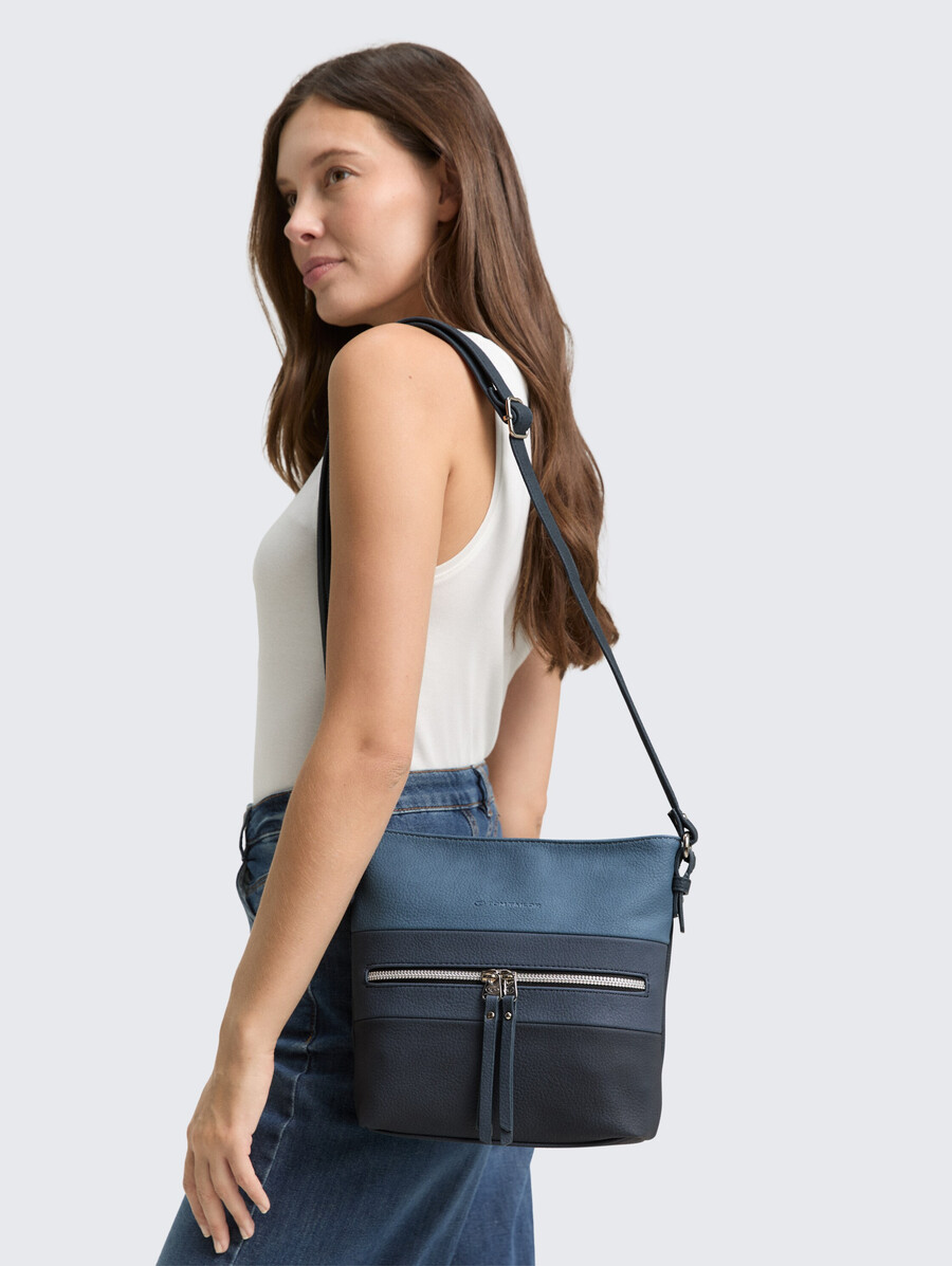 ttellen m schultertasche mit farbblockierung