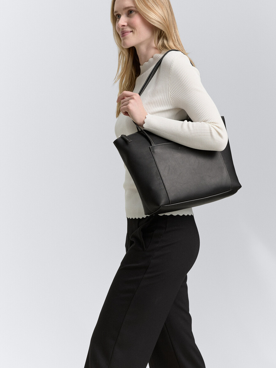 ttamaris l shopper aus kunstleder