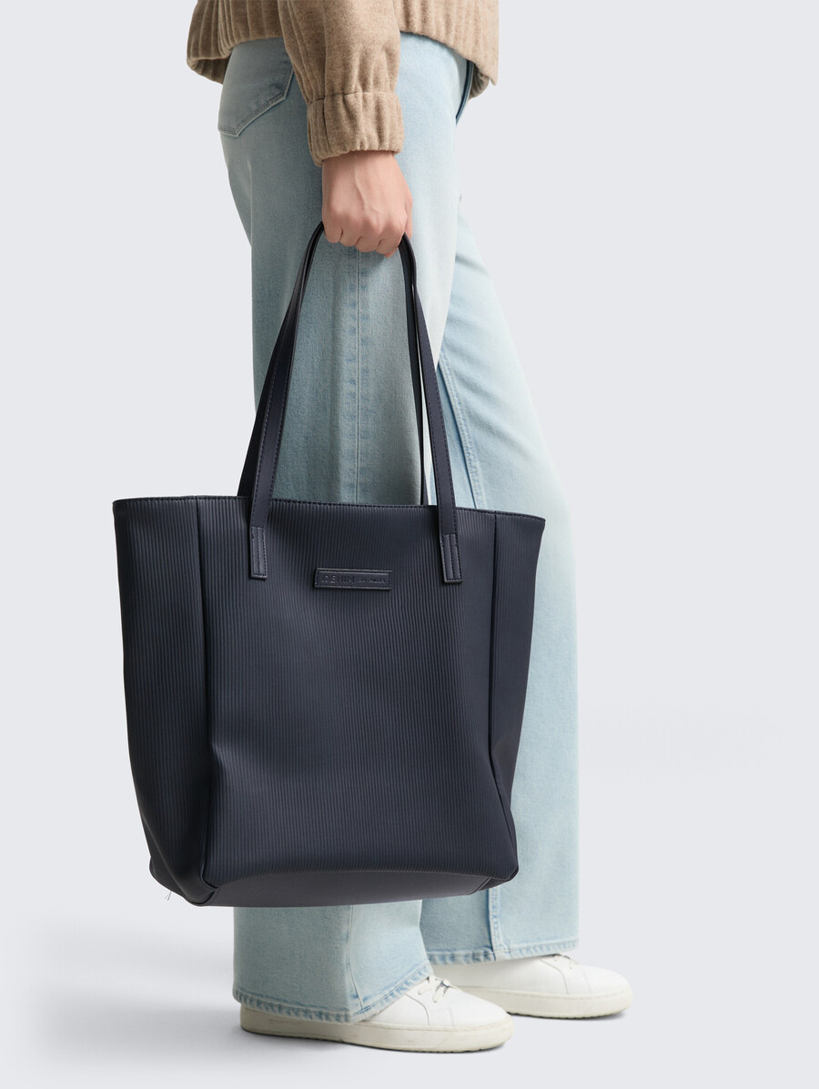 ttarona cord m shopper aus kunstleder