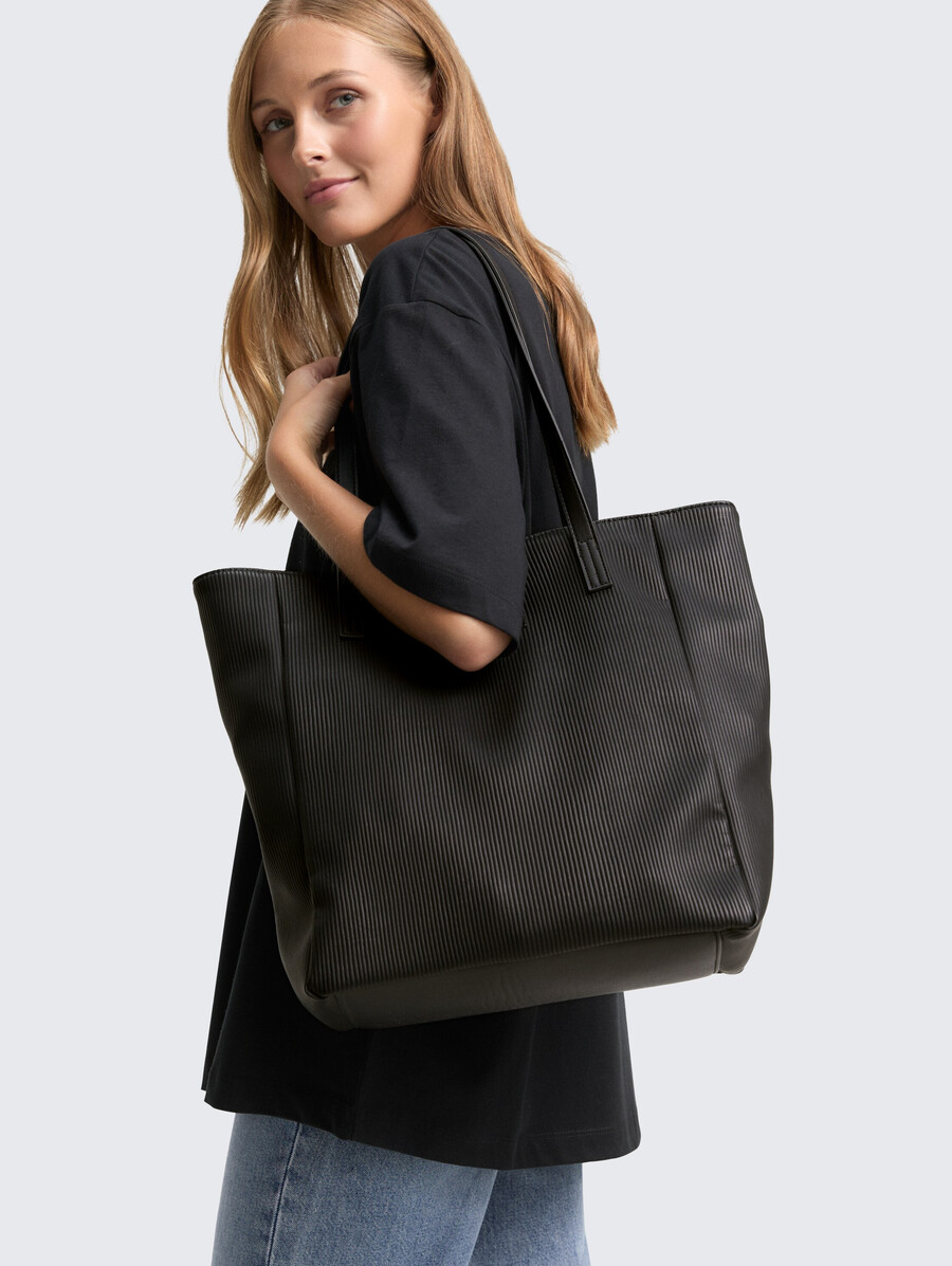 ttarona cord m shopper aus kunstleder
