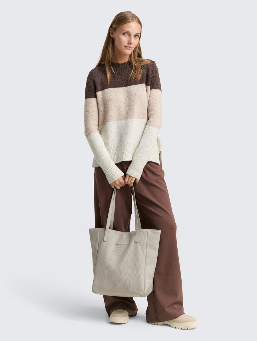 ttarona cord m shopper aus kunstleder
