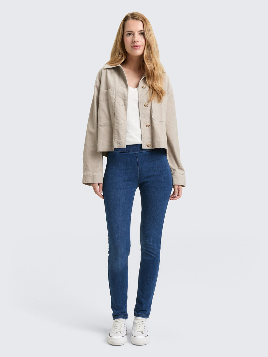 ttkate skinny jeans mit elastischem bund