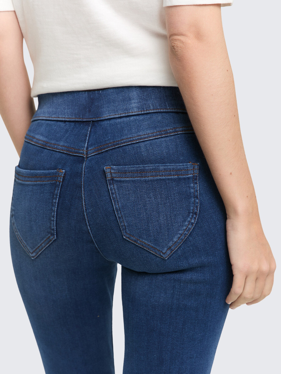 ttkate skinny jeans mit elastischem bund