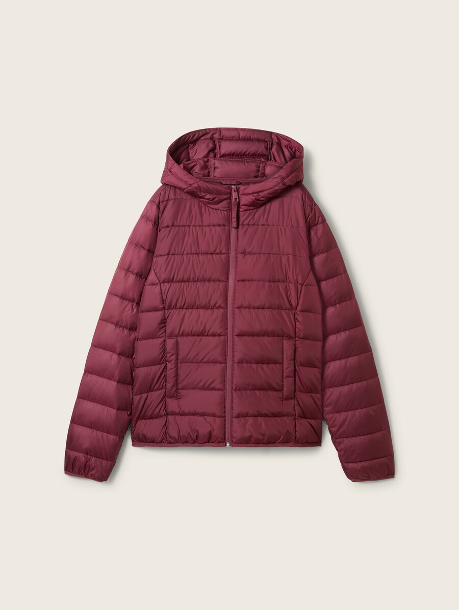 leichte steppjacke mit kapuze