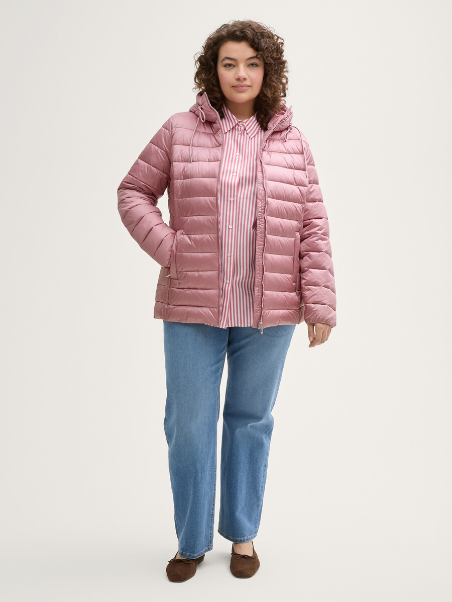 plus size – leichte steppjacke mit wasserabweisender funktion