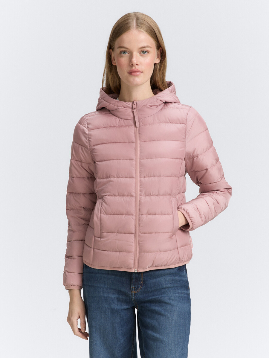 leichte steppjacke mit kapuze