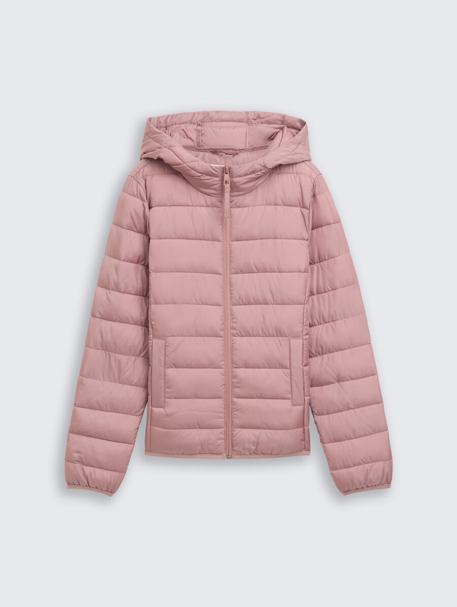 leichte steppjacke mit kapuze